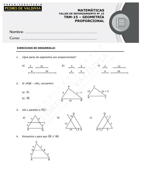 Geometria proporcional