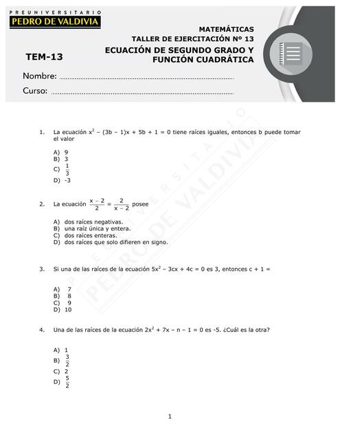 Ecuacion Cuadratica