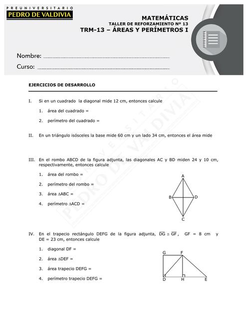 Areas y perimetros 