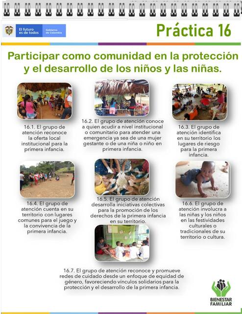 Participar como comunidad en la proteccion y el desarrollo de los niños y niñas 