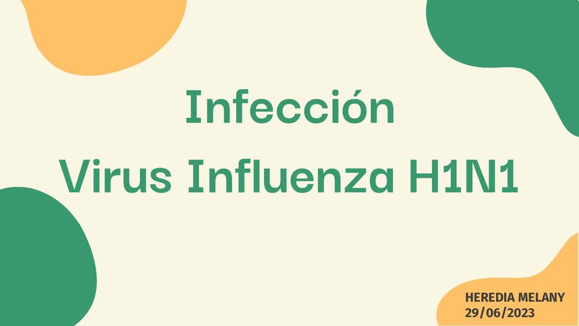 Infección Virus Influenza H1N1 