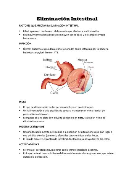 Eliminación Intestinal