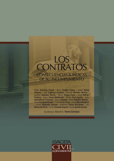 Los Contratos Consecuencias jurídicas