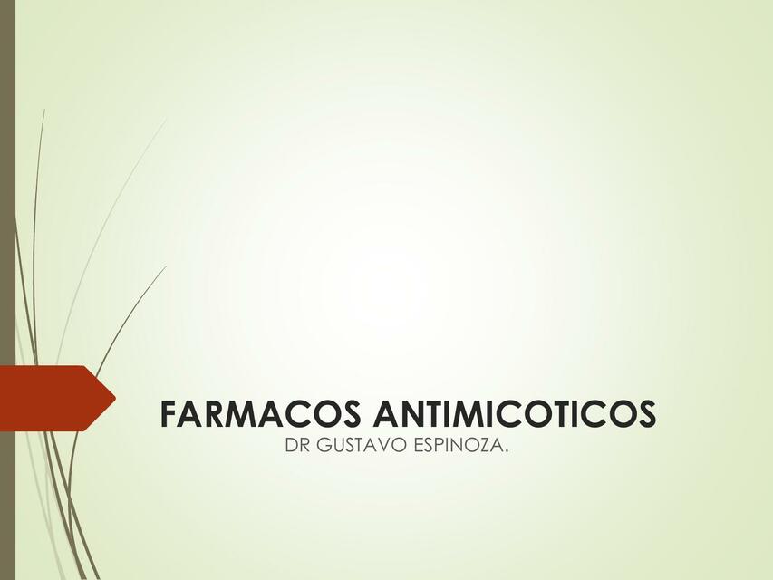 Fármacos antimicóticos