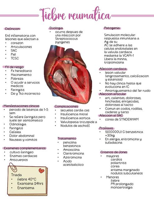 Cardiología fiebre reumática