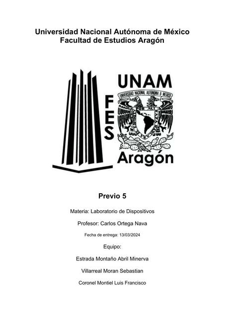 Práctica 5 Laboratorio de Dispositivos