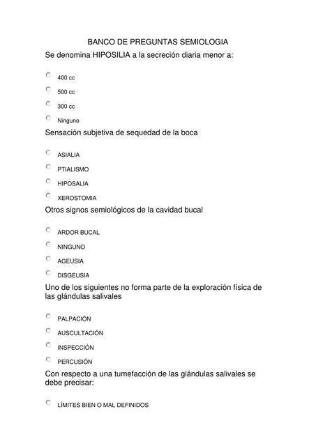 Banco semiología primer parcial 