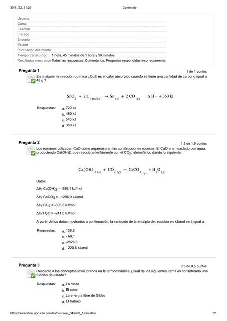 Examen final química 1 | Evelyn Montes Valdez | uDocz