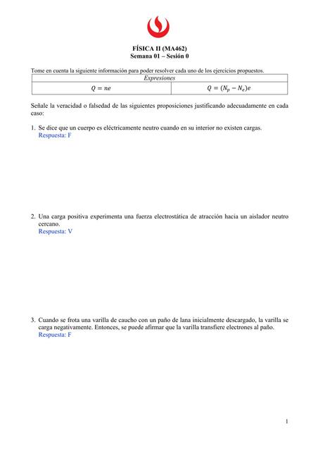 Cargas eléctricas y electrización 