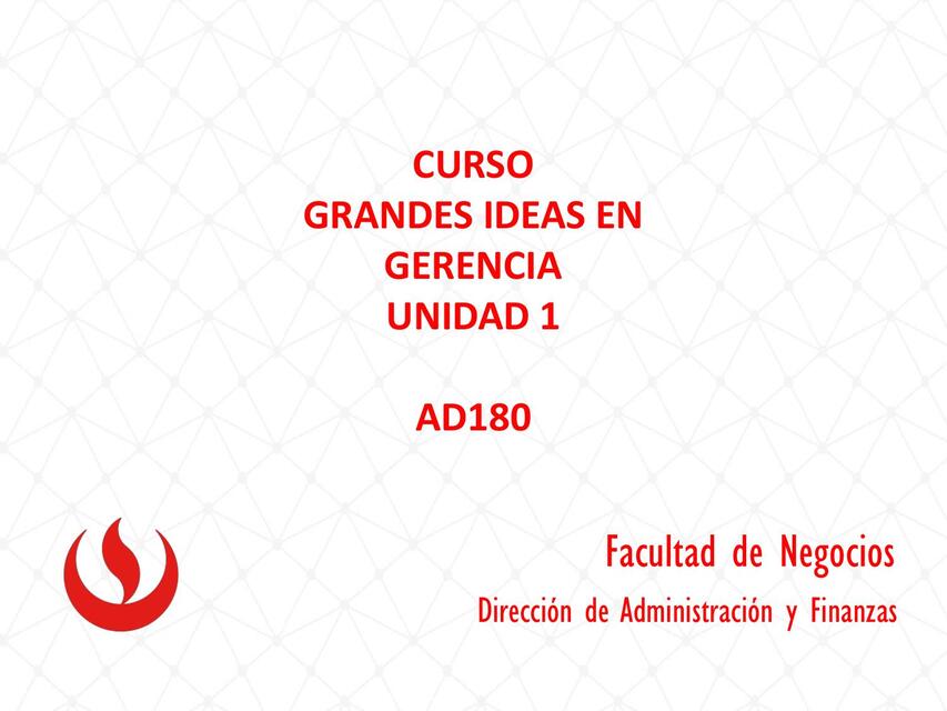 Curso de grandes ideas en gerencia 