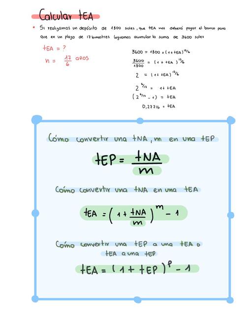 Calcular TEA 