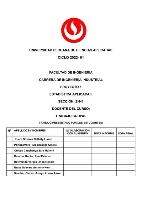 Estadística aplicada II 