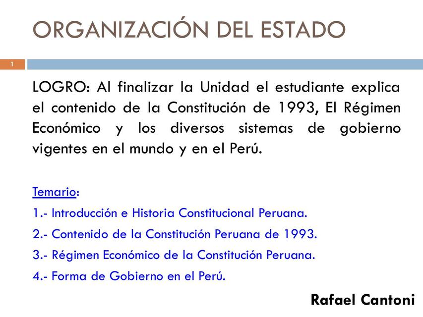 Organización del Estado 