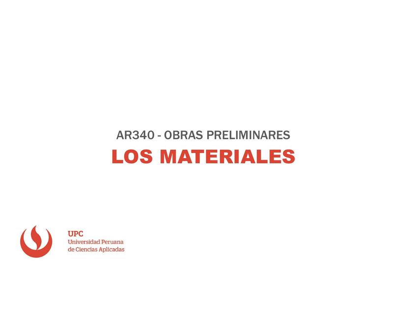 S2 Materiales- Obras Preliminares