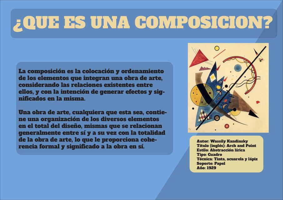 ¿Qué es una composición? 