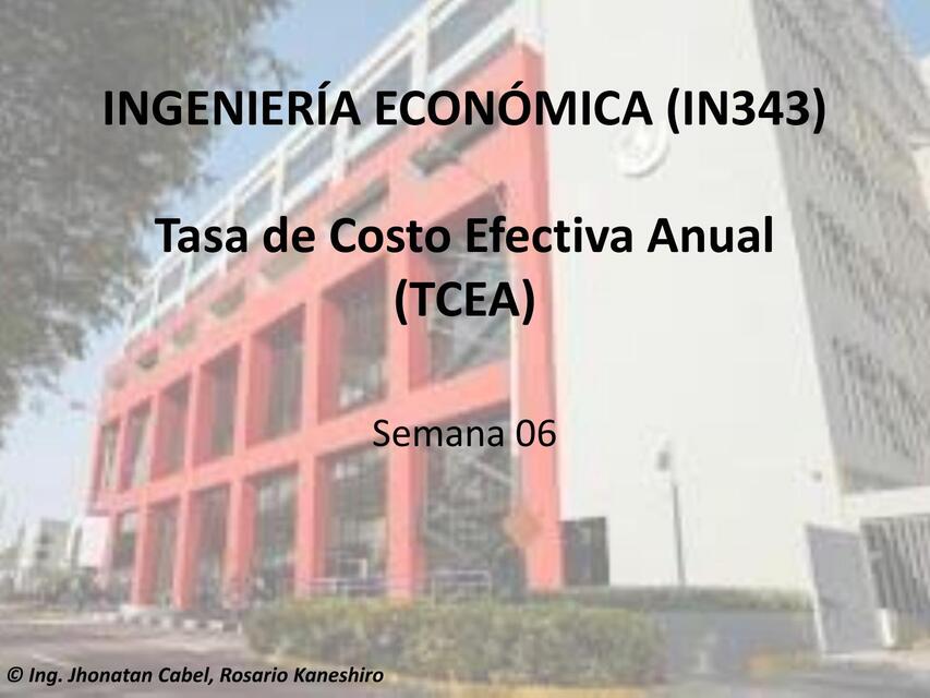 Tasa de Costo Efectiva Anual 