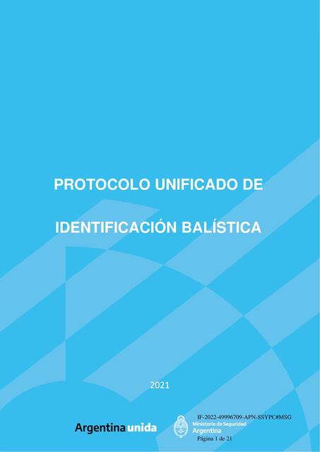  Protocolo de Identificación balística 