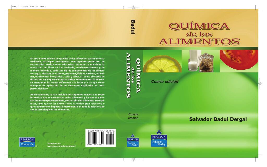 Química de los alimentos Badui