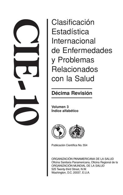 CIE 10 Volumen 3