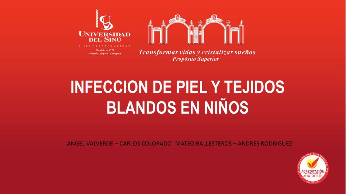 Infección de piel y tejidos blandos en niños - pediatría