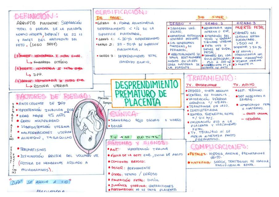 Desprendimiento prematuro de placenta 