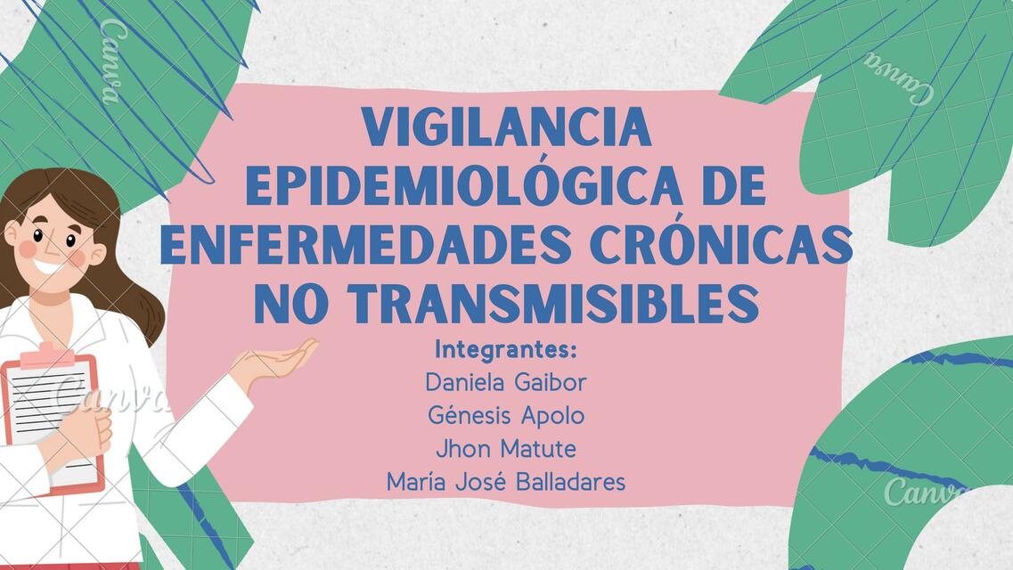 Vigilancia Epidemiológica de Enfermedades Crónicas No Transmisibles