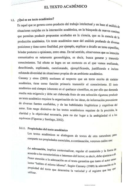 Redacción académica el texto académico