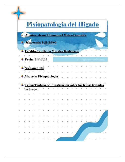 Fisiopatología del Hígado 