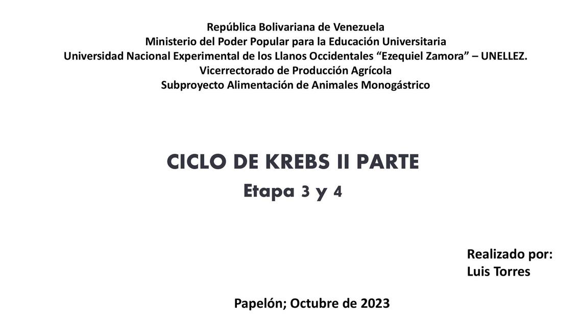 Ciclo de Krebs 