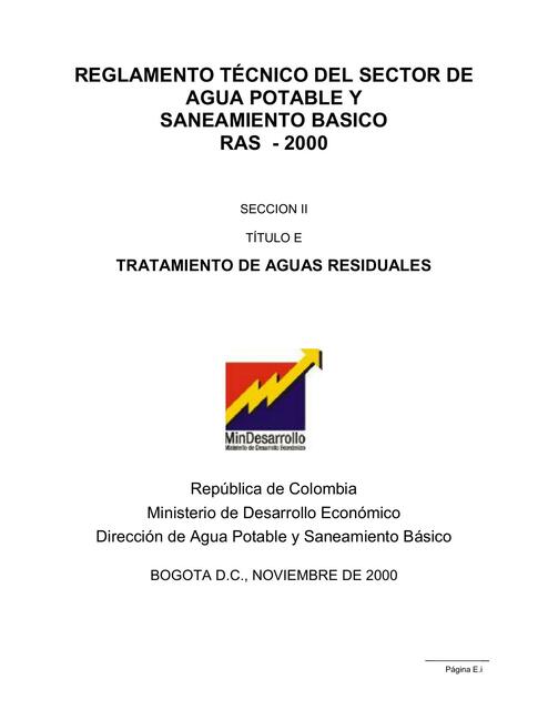 Tratamiento de Aguas Residuales 