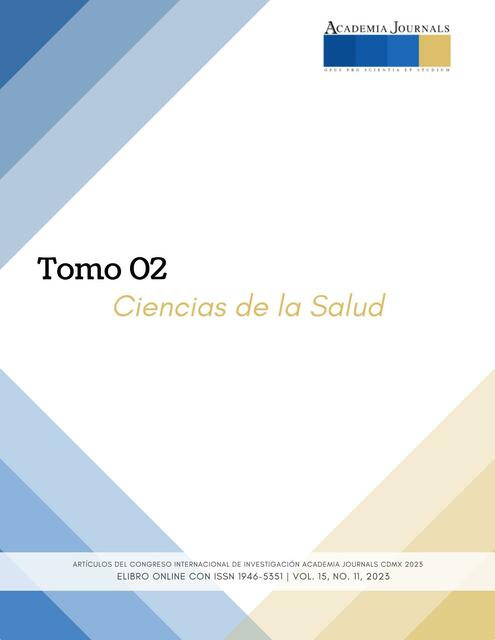 Tomo 02. Ciencias de la Salud