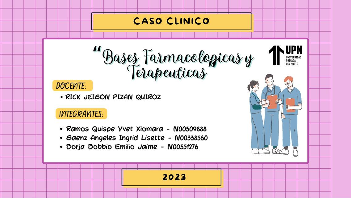 Bases farmacológicas y terapéuticas  