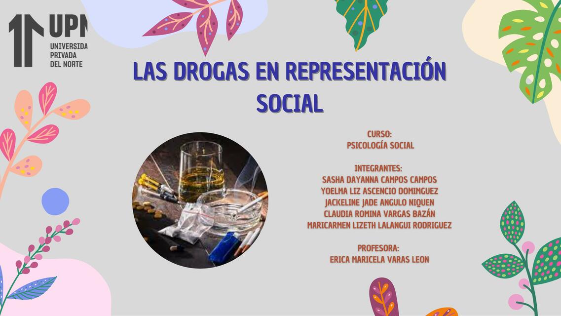 Las drogas en representacion social 