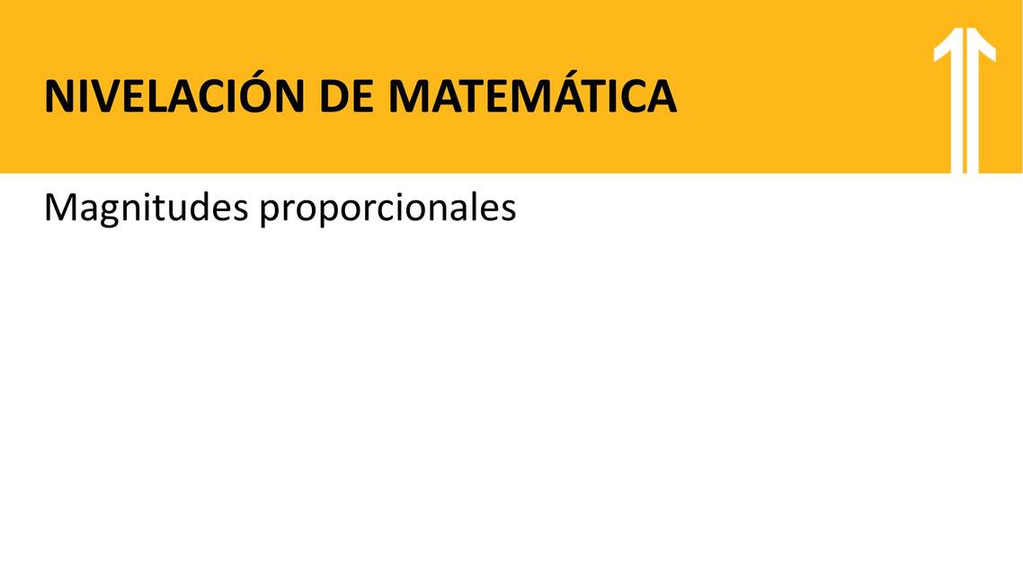 Magnitudes proporcionales