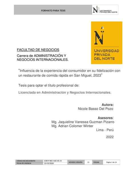 Carrera de ADMINISTRACIÓN Y NEGOCIOS INTERNACIONALES. 