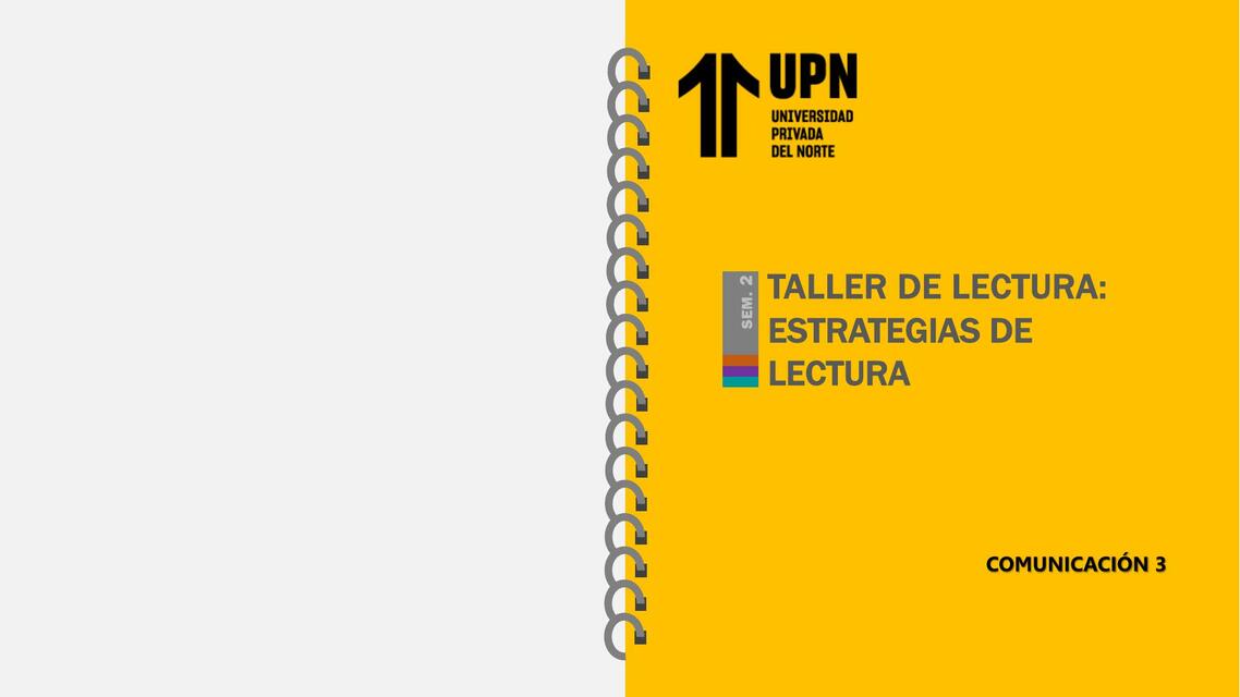 Taller de Lectura: Estrategias de Lectura 