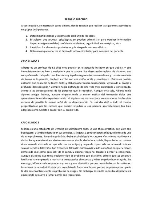 Trabajo Práctico Casos Clínicos 