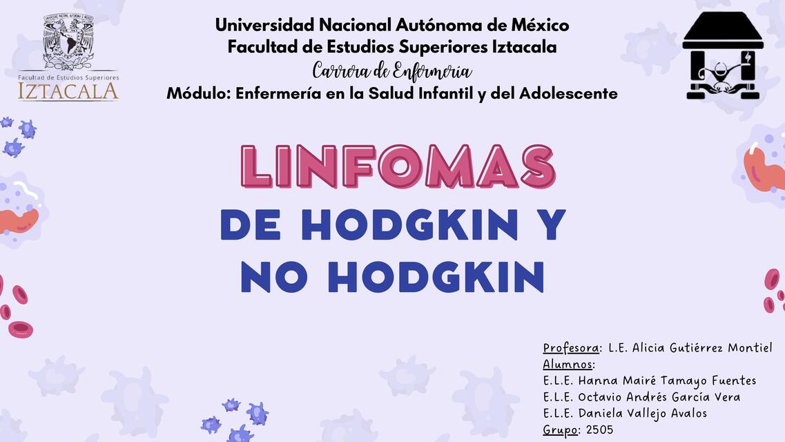 Linfoma Hodgkin y no Hodgkin