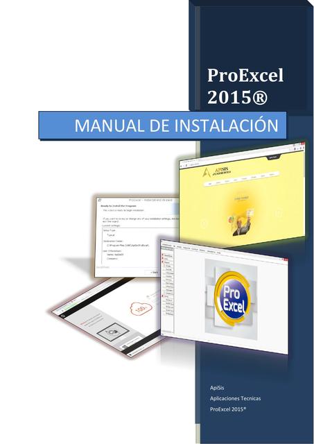 Manual de Instalación ProExcel