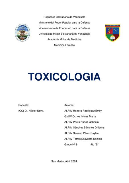 Toxicologia 