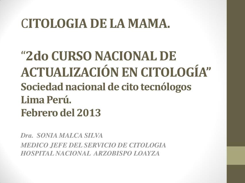 Citología de la Mama 