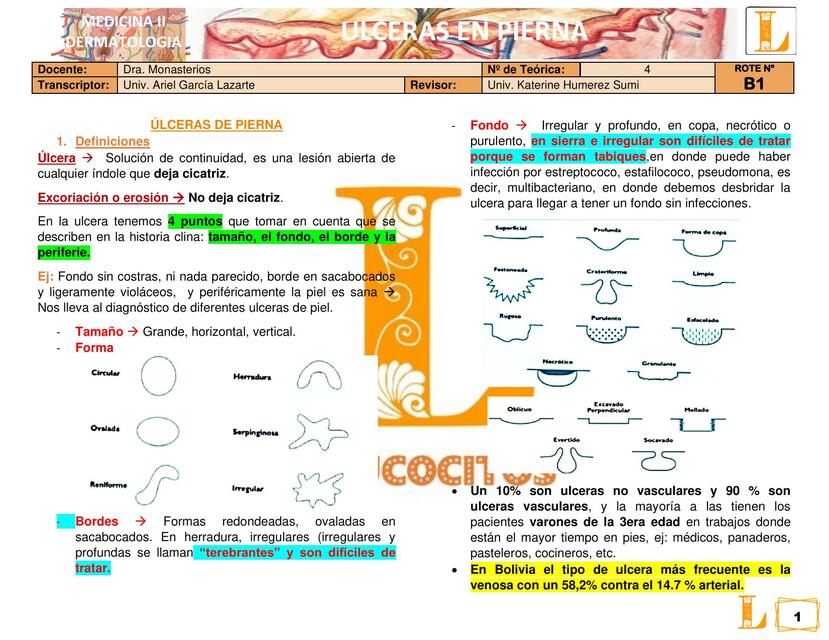 Úlceras de pierna 