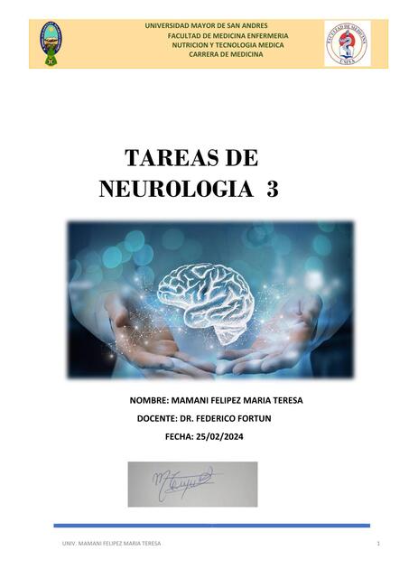 Tareas de neurología 3 