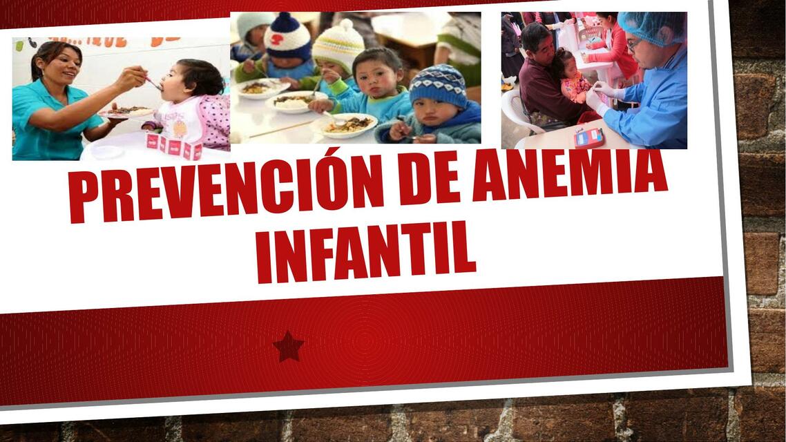 Prevención de anemia infantil 