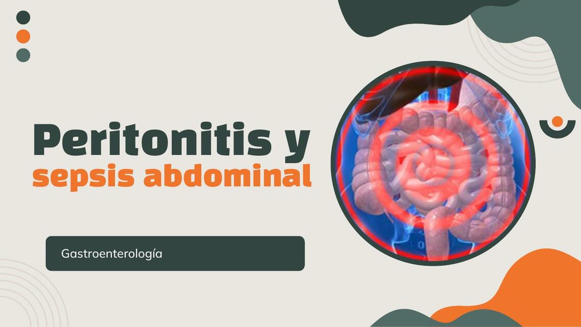 Peritonitis y sepsis abdominal