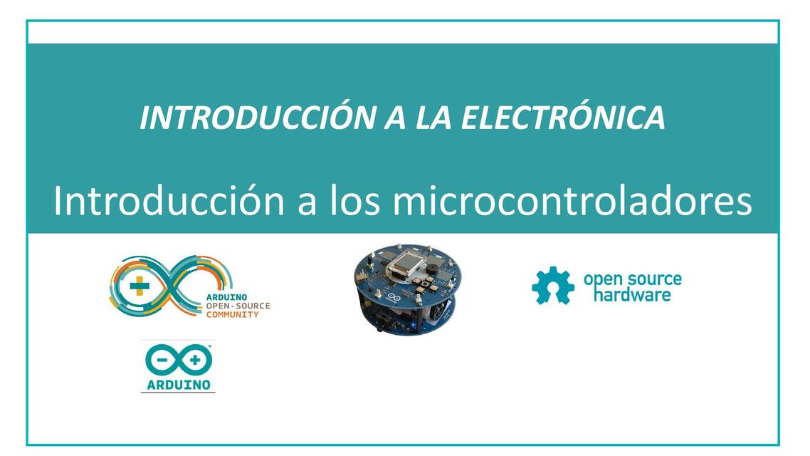 Introducción a los Microcontroladores 