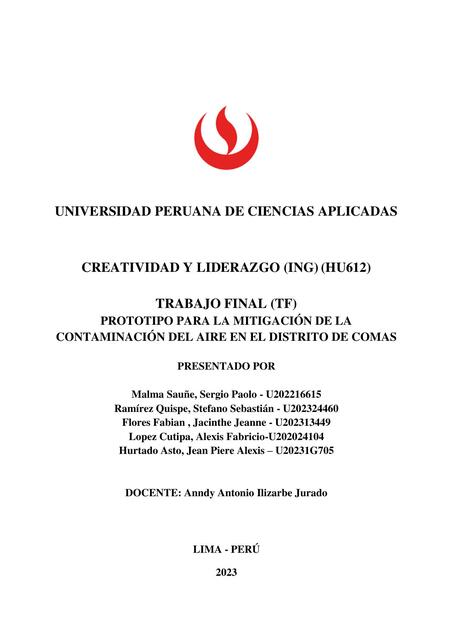 Creatividad y Liderazgo 