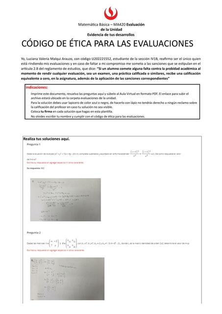 Código de Ética para las Evaluaciones 