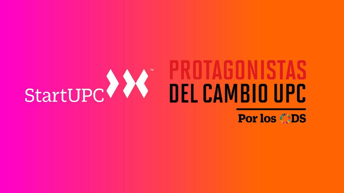 Protagonista del cambio upc 