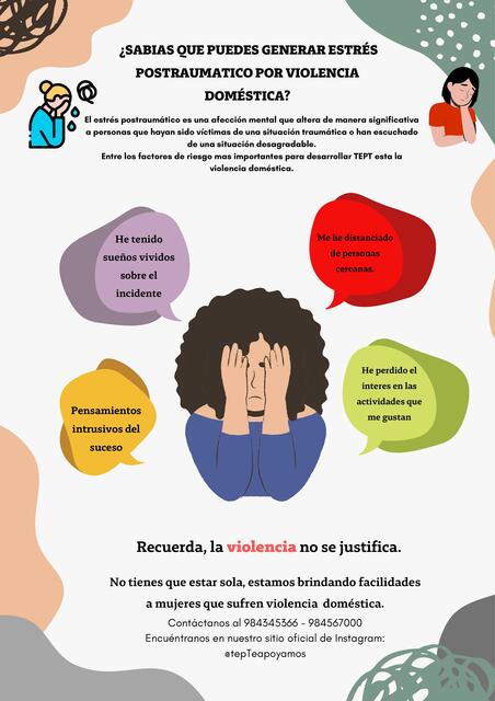 Anexo 1 Afiche La violencia no se justifica